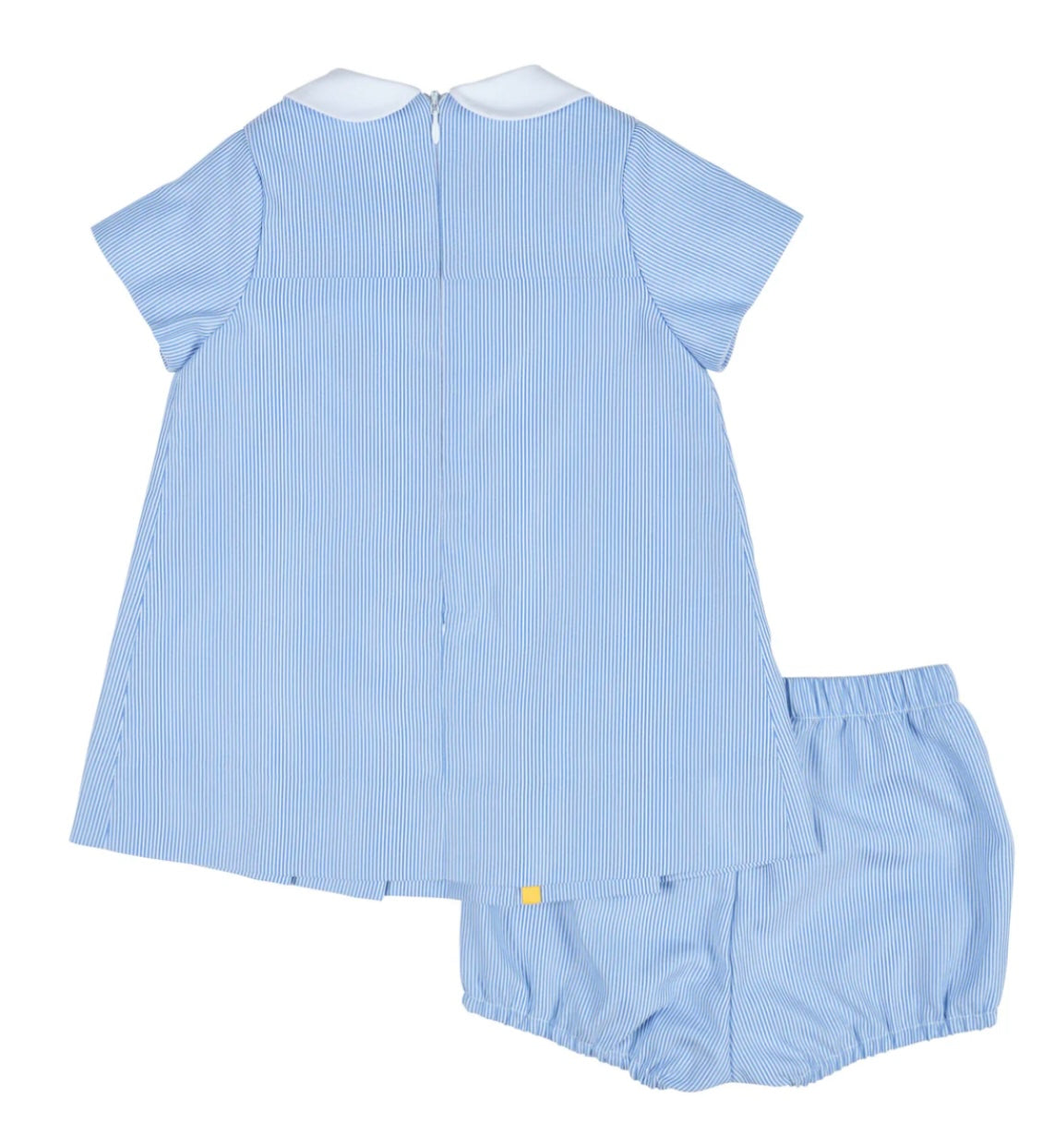 Printed Pique Dress and Bloomer with Flowers