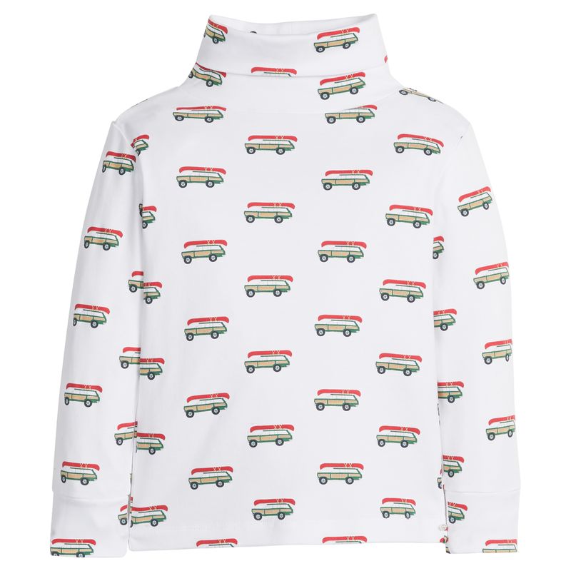 Printed Turtleneck