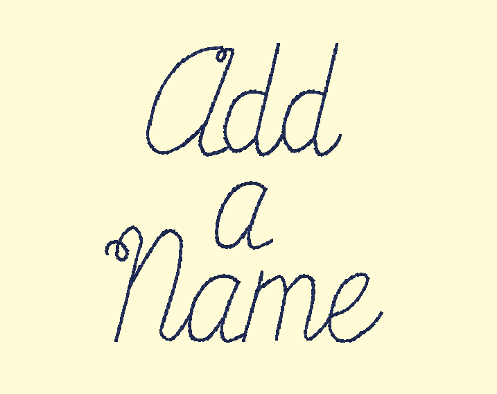 PREORDER: Spirit Wear add name to collar (Floss font)
