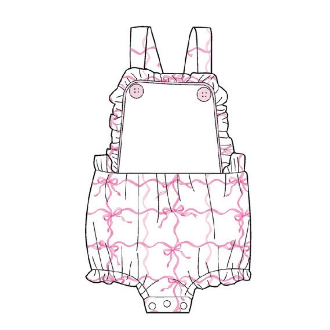 Bubble Romper w/ Ruffle Trim