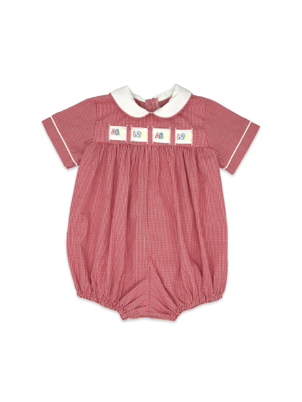 Noah Ribbon Bubble Ridgeland Red Minigingham Woven