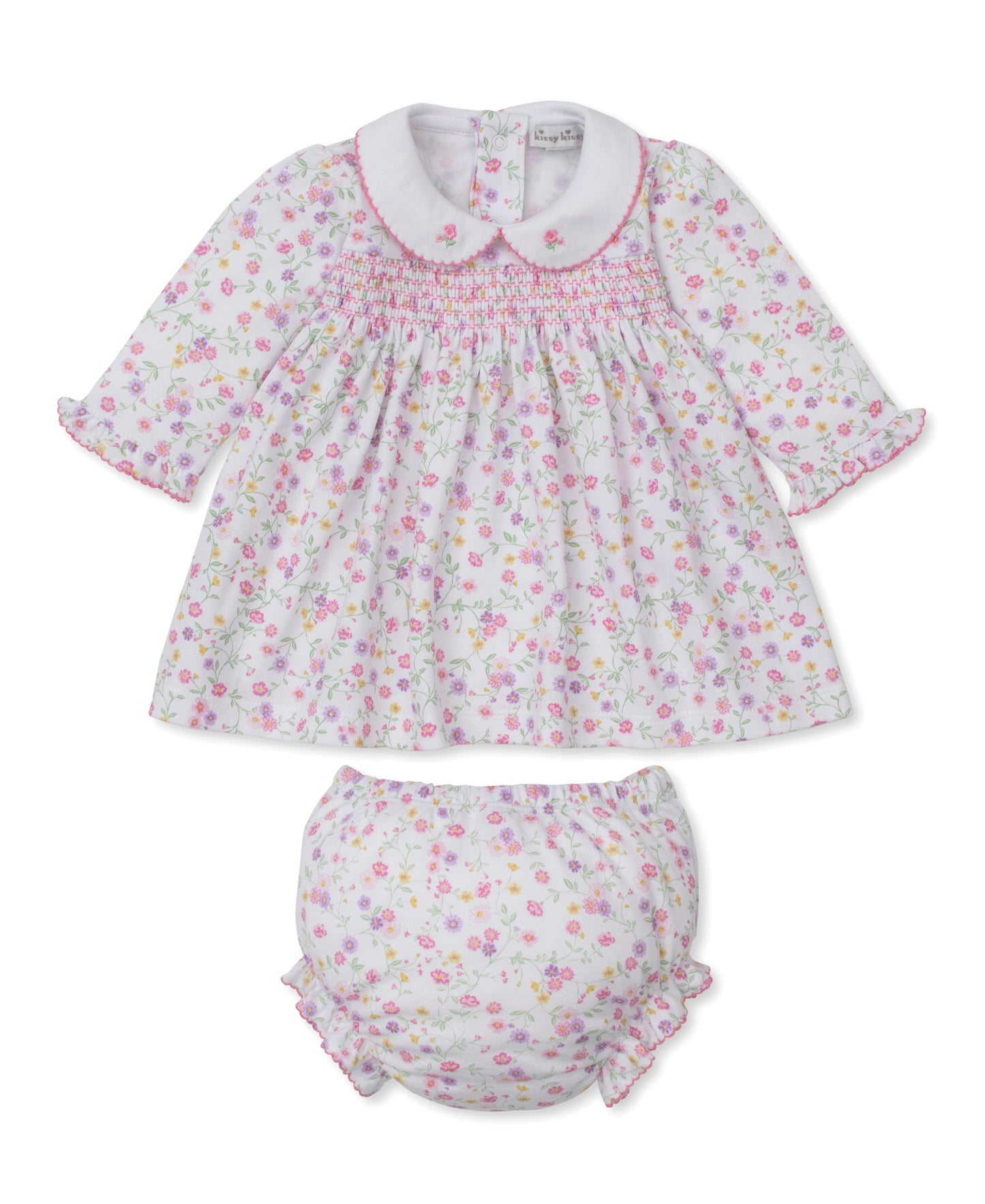 Autumn Gardens Smocked Dress Set