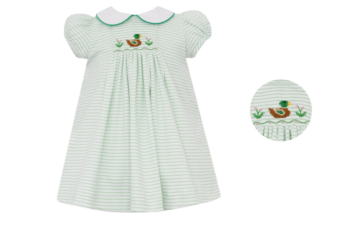 Mallard Duck Girl's Knit Stripe Float Dress