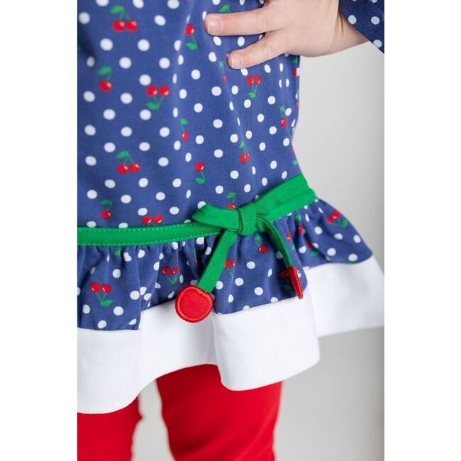 Polka Dot Cherry Knit Tunic Set