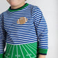Stripe Knit Shirt With Football Field