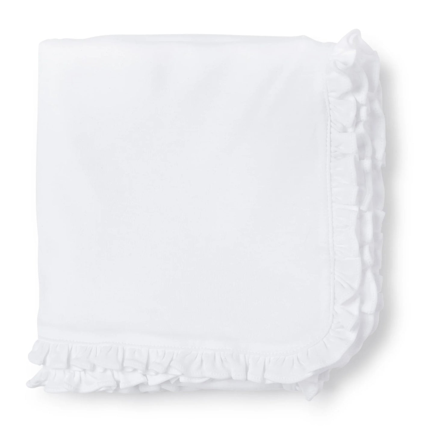 Ruffled Edge Pima Cotton Blanket