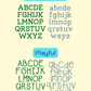 Basic Embroidery Fonts