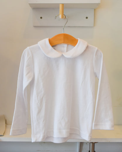Long Sleeve Peter Pan Collar Shirt