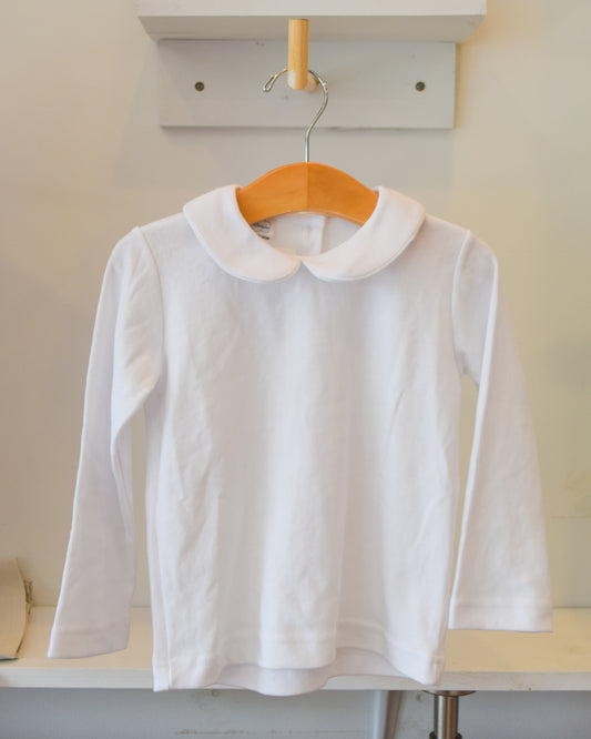 Long Sleeve Peter Pan Collar Shirt