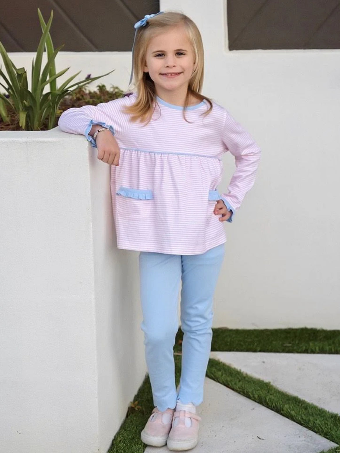 Meggie Legging and Stripe Top Set