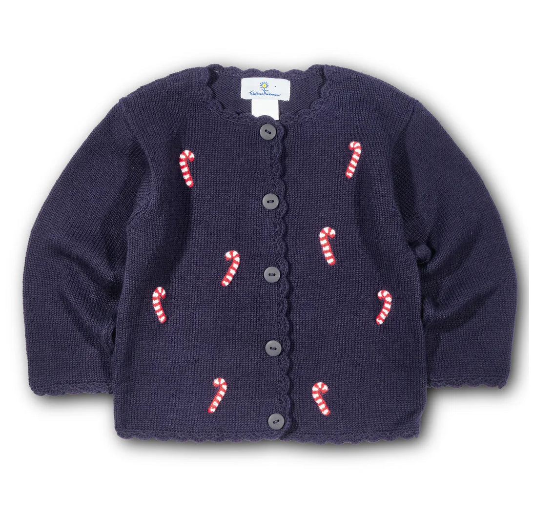 Sweater With Candy Canes Cardigan