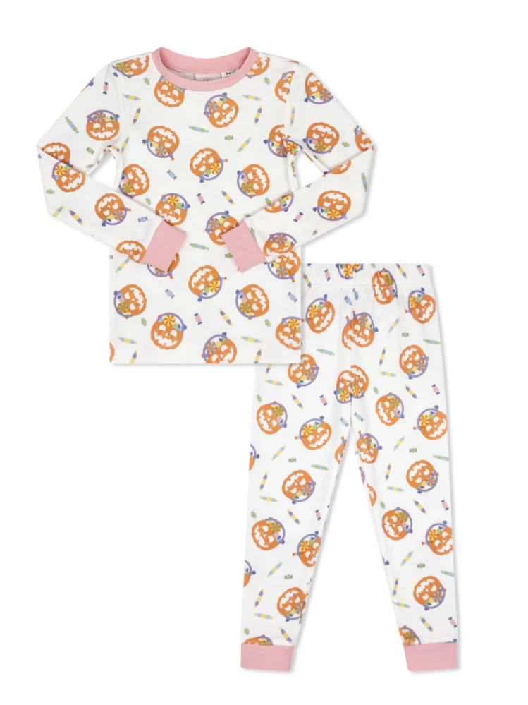Sweet Pea Pj Set Boo To You Print