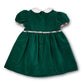 Velvet Waist Dress With Plaid Bows