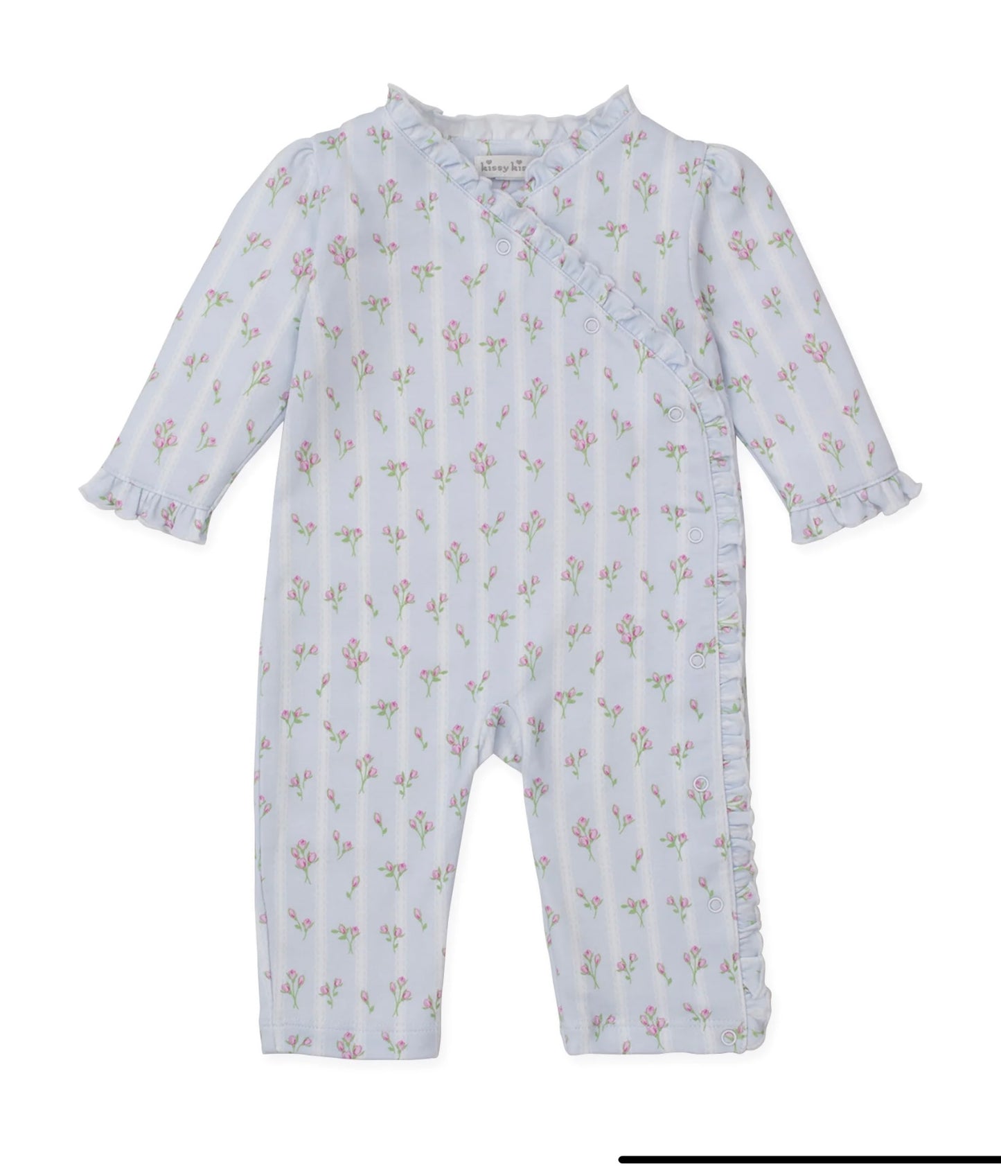 Ribbon Stripe Bouquets Playsuit Prt