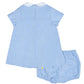 Printed Pique Dress and Bloomer with Flowers