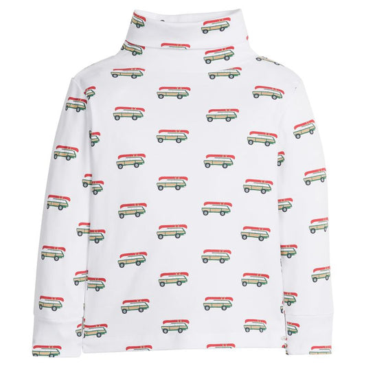 Printed Turtleneck