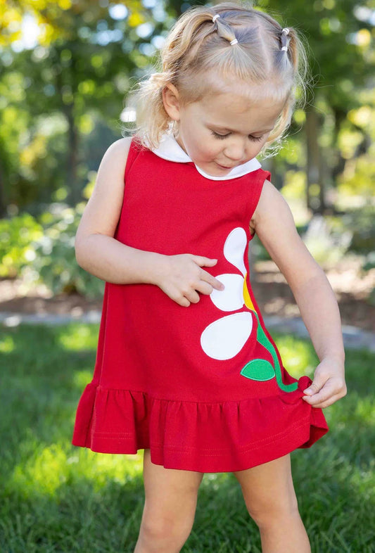 Knit Dress With Flowers
