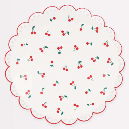 Cherry Pattern Plates