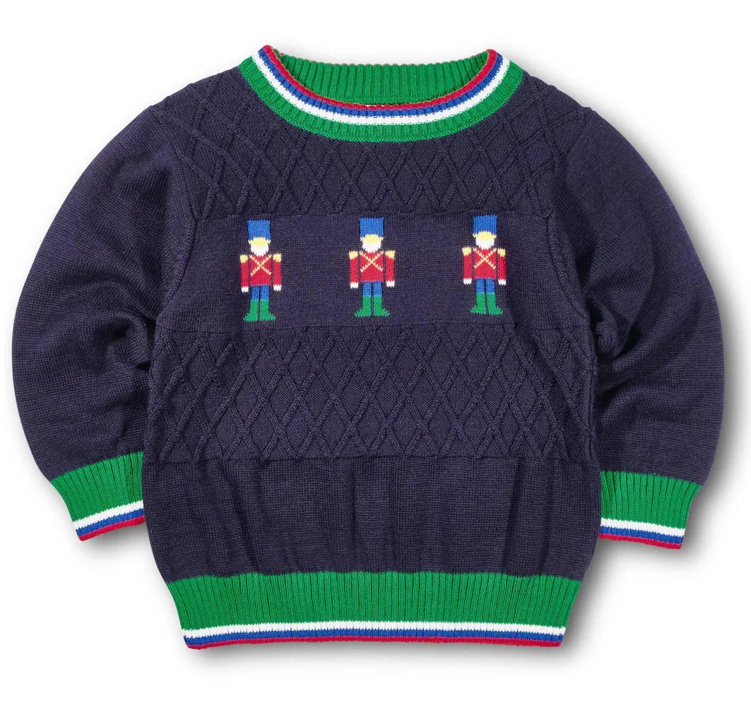 Sweater With Soldiers Crew Neck