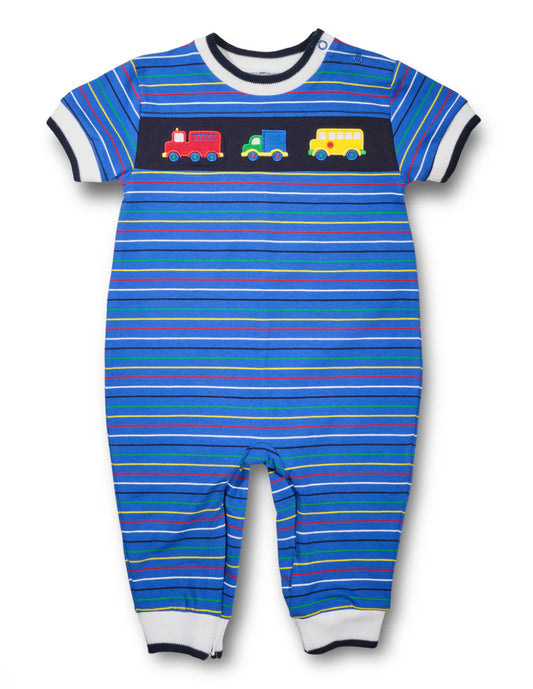 Stripe Knit Longall With Vehicles