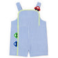 Seersucker Shortall With Cars