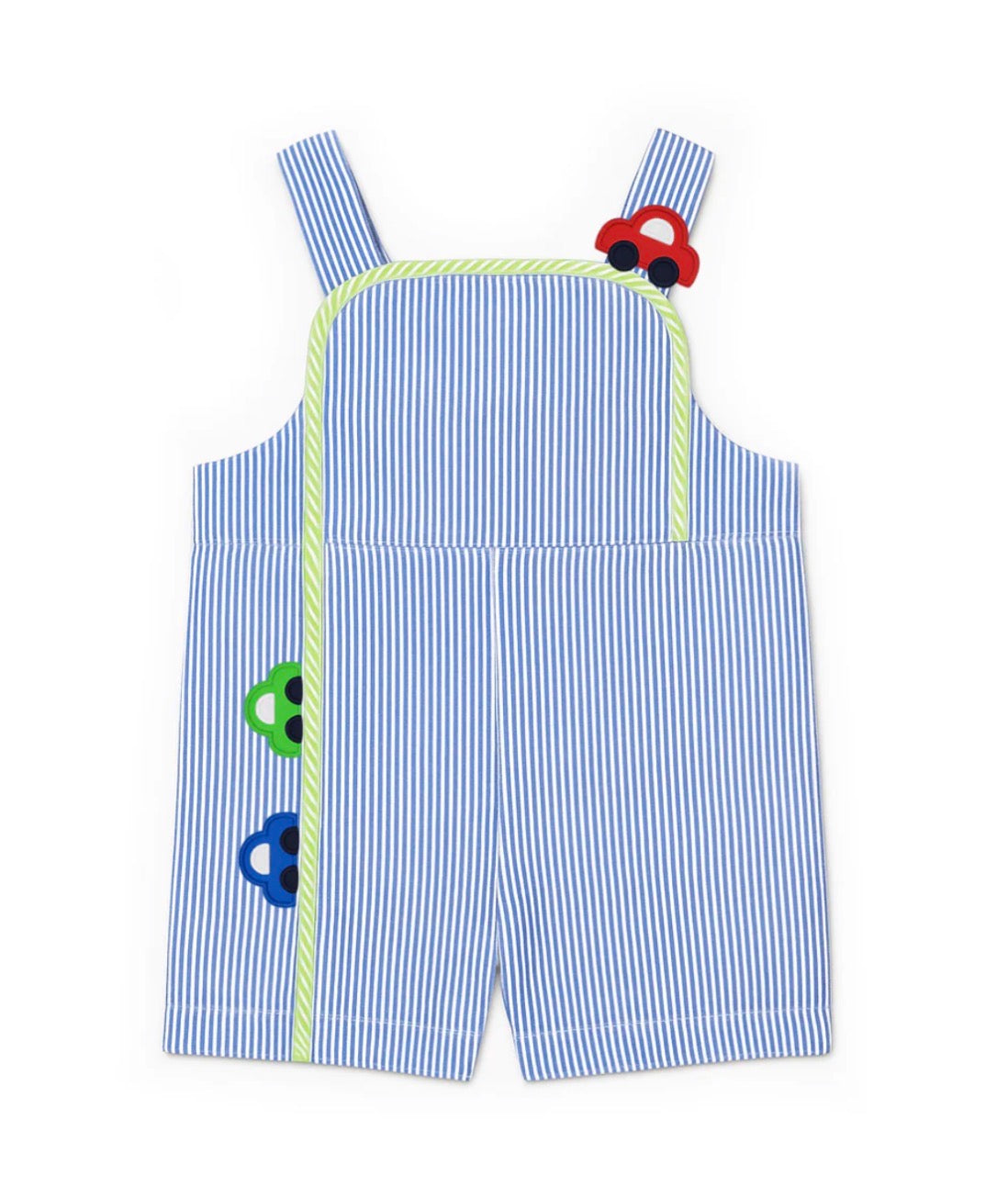 Seersucker Shortall With Cars