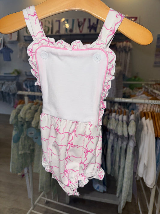 Bubble Romper w/ Ruffle Trim
