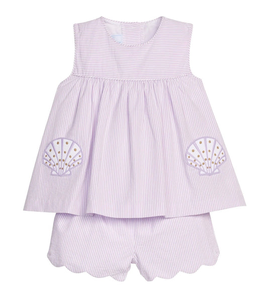 Applique Pocket Short Set