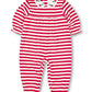 Stripe Knit Longall With Embroidered Holly