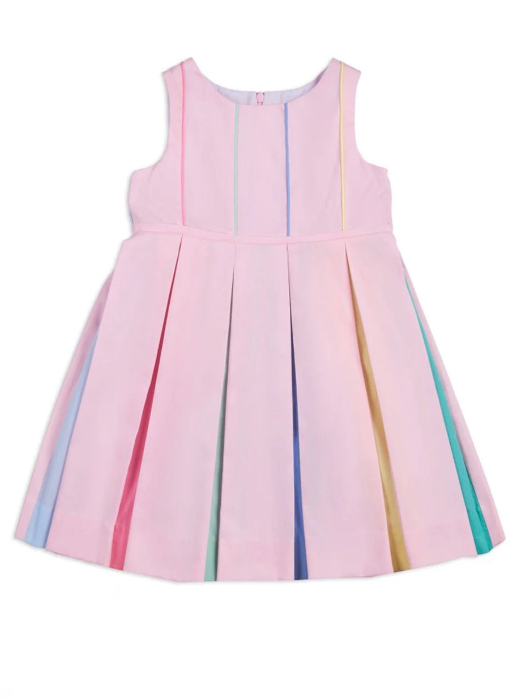 Multicolor Pleated Dress