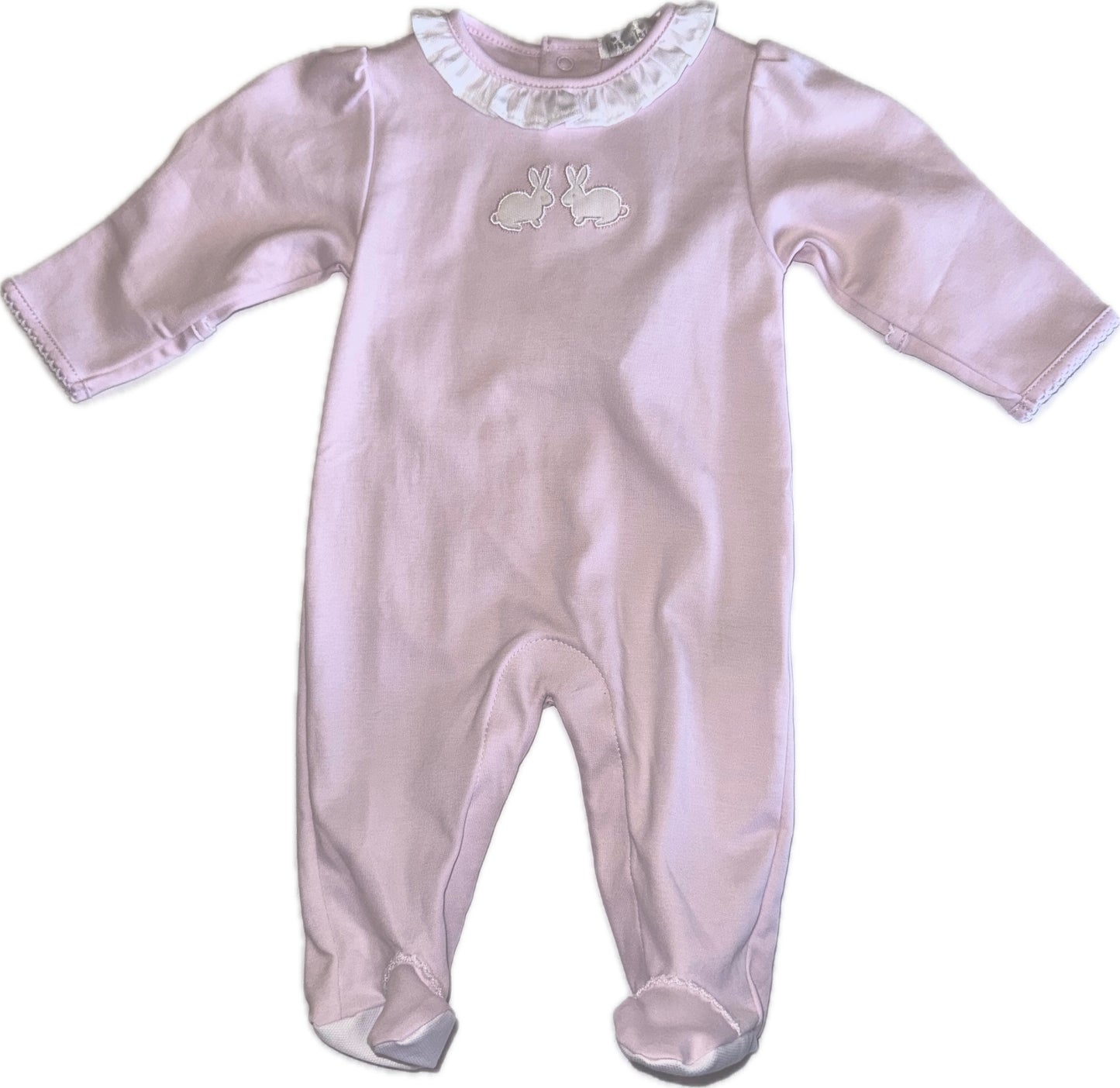 Pique Twin Bunnies Footie