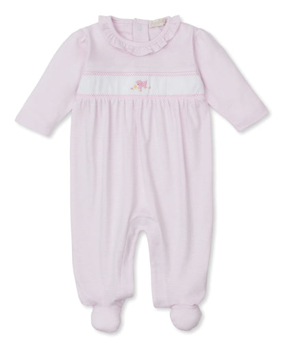 Premier Playful Pups Footie W/ Hand Embroidered Stripe