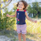 Knit Top With Ric Rac, Flowers & Star