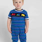 Stripe Knit Longall With Vehicles