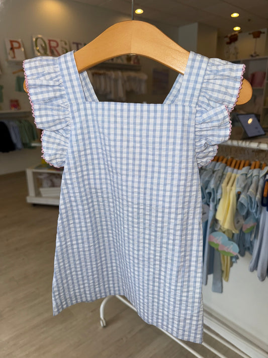 Skye Dress W/ Pink Picuet