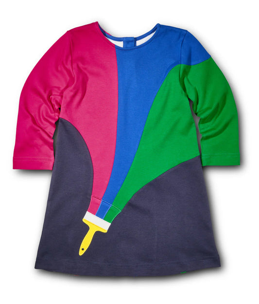 Knit Dress With Paintbrush
