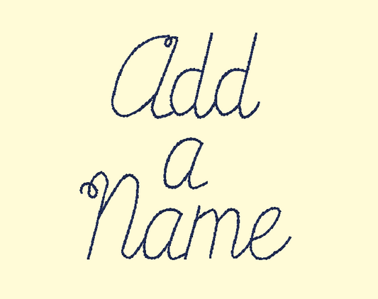 PREORDER: Spirit Wear add name to collar (Floss font)