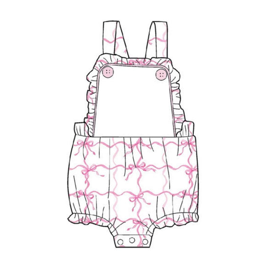 Bubble Romper w/ Ruffle Trim