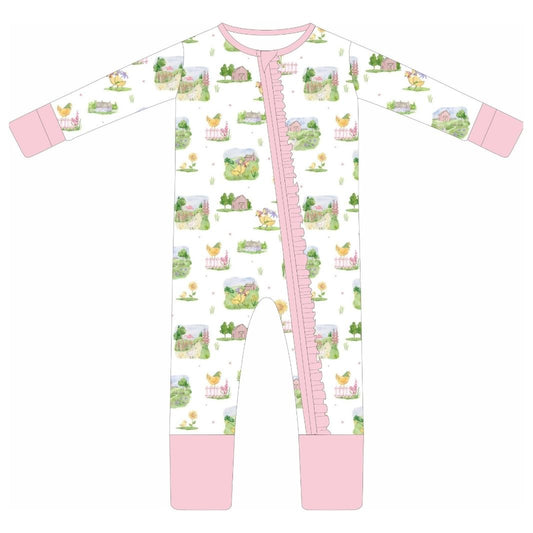 Ruffle Zip Up Jammies