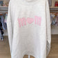 Mom Applique Mock Neck