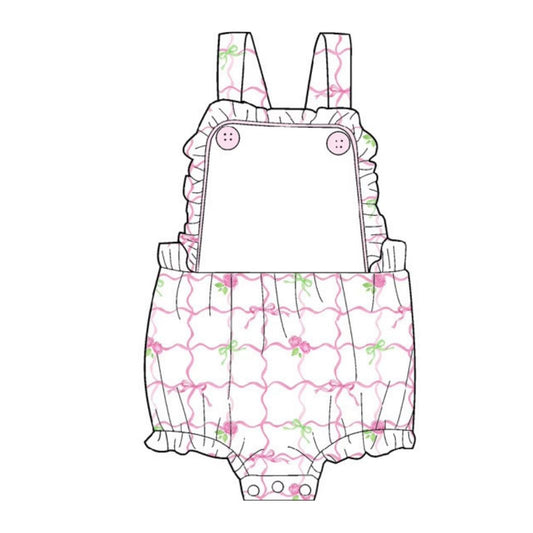 Bubble Romper w/ Ruffle Trim