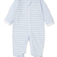 PJs Team Stripes Footie with Zipper Print
