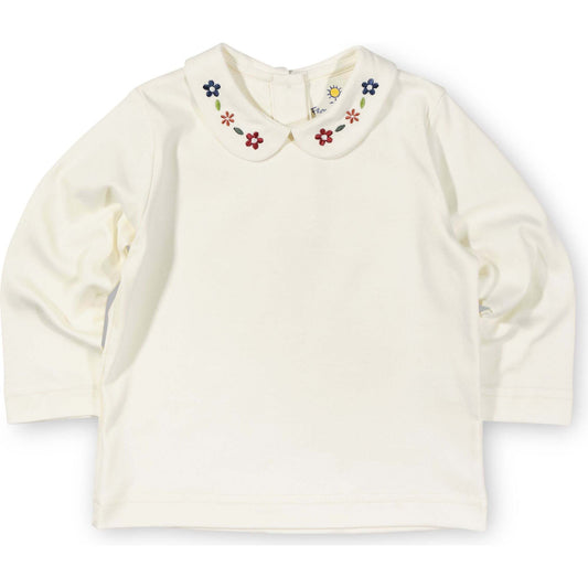 Long Sleeve Blouse w/ Flowers