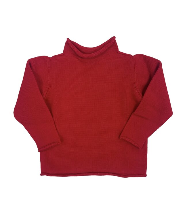 Jersey Rollneck Sweater Red