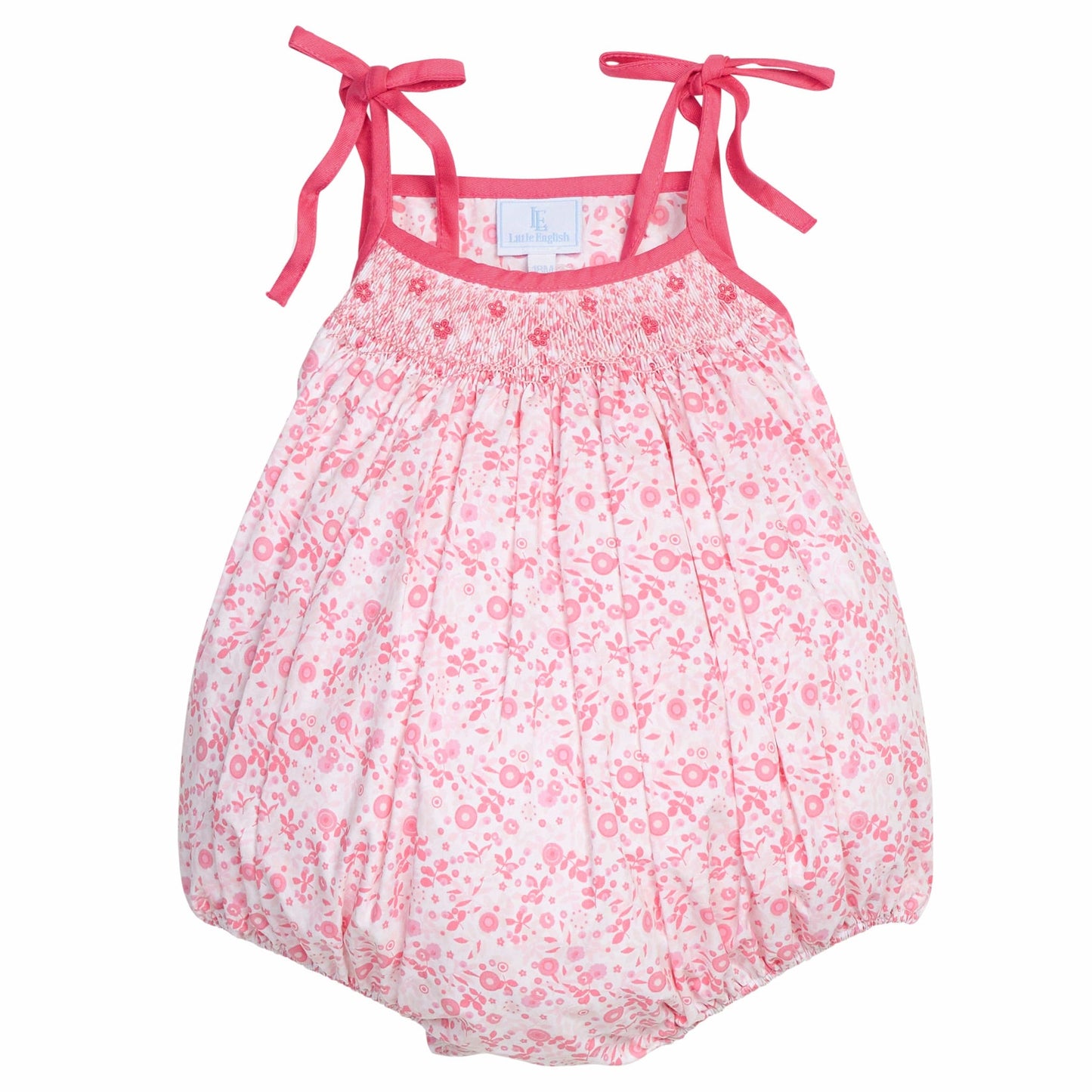 Smocked Tie Shoulder Bubble