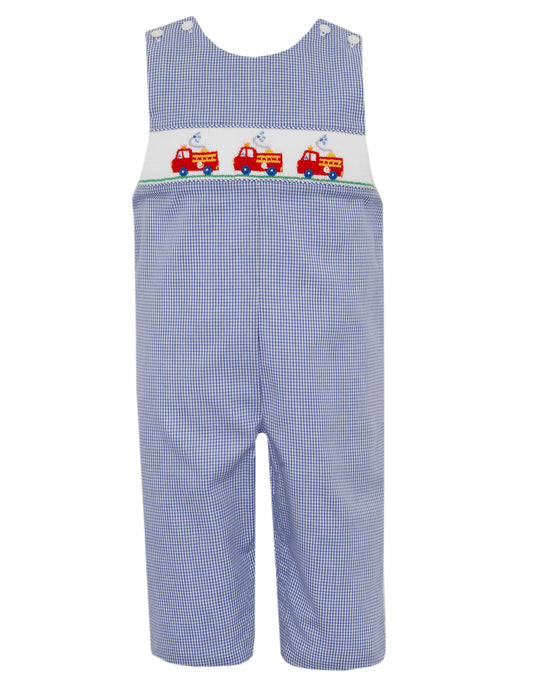 Firetrucks Boy's Long Jon Jon