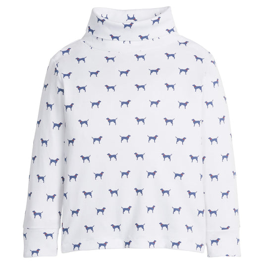 Printed Turtleneck