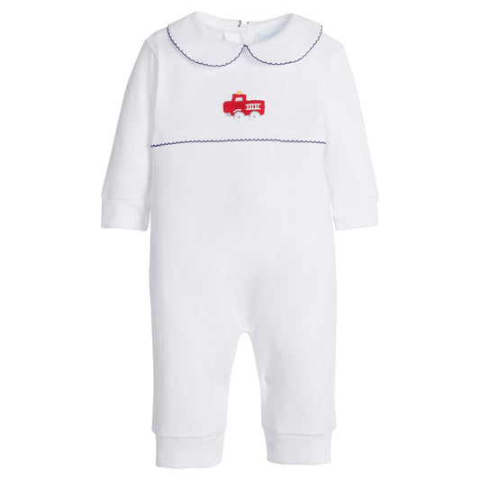 Fire Truck Crotchet Playsuit