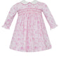 French Toile Print Knit Dress