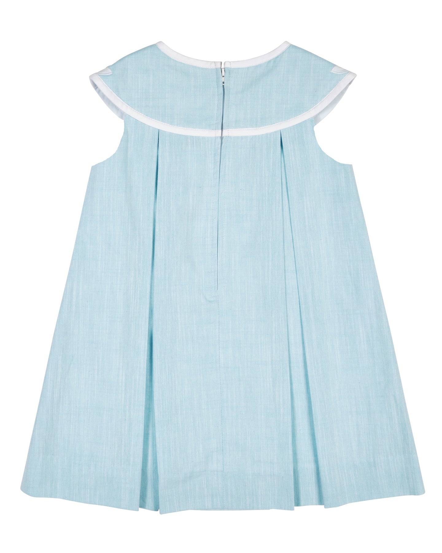 Linen-Look Dress With Vintage Flower
